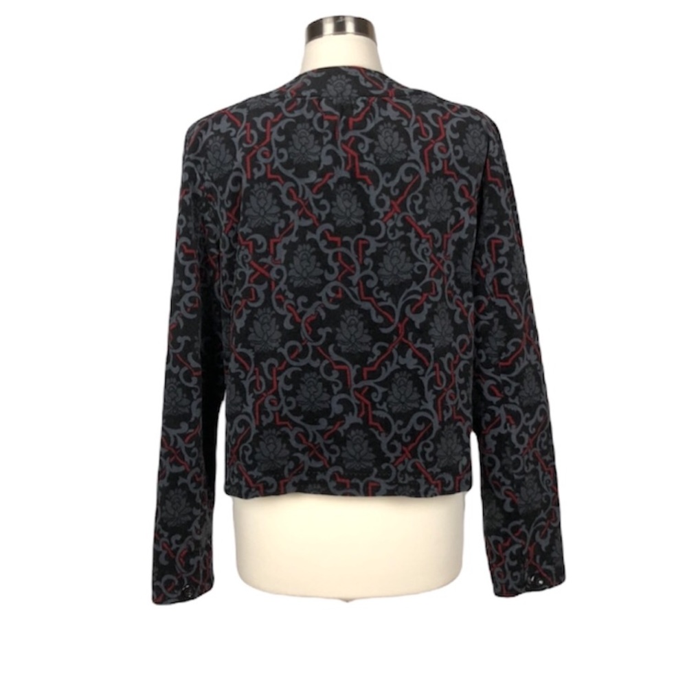 Charter Club Button Down Patterned Jacket With Po… - image 8